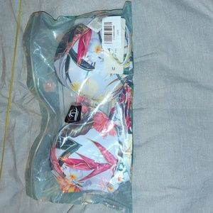 Cupshe floral push up bikini top only - M